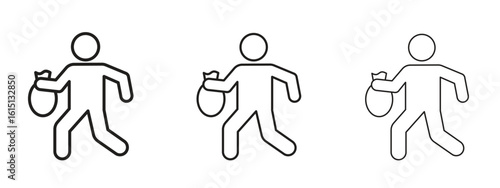 Thief icon. Simple element illustration. Can be used for web and mobile.