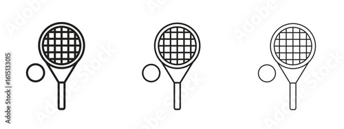 Tennis racket icon. Simple element illustration. Can be used for web and mobile.