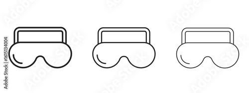 Sleeping mask icon. Simple element illustration. Can be used for web and mobile.