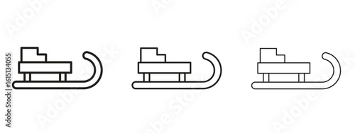 Sled icon. Simple element illustration. Can be used for web and mobile.