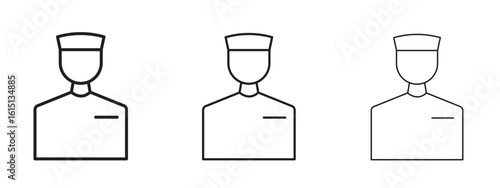 Prisoner icon. Simple element illustration. Can be used for web and mobile.