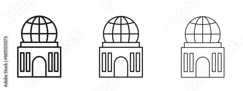 Planetarium icon. Simple element illustration. Can be used for web and mobile.