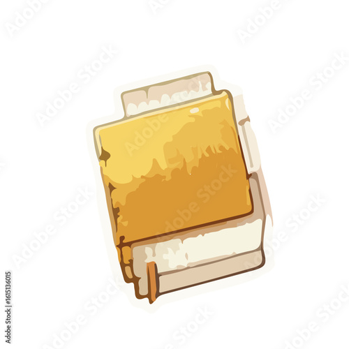 Yellow File markbook, Folder Illustration, copybook Icon, Office Supplies File Folder, Document Organizer on white