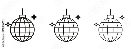 Mirror ball icon. Simple element illustration. Can be used for web and mobile.