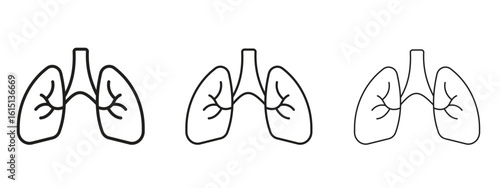Lungs icon. Simple element illustration. Can be used for web and mobile.