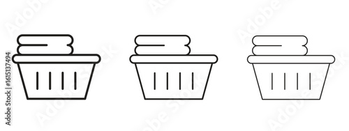 Laundry basket icon. Simple element illustration. Can be used for web and mobile.