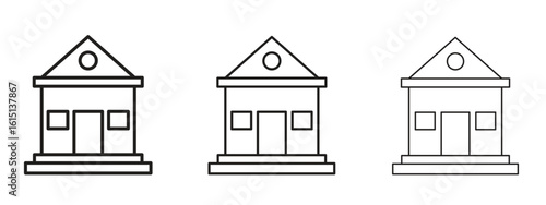 Institute icon. Simple element illustration. Can be used for web and mobile.