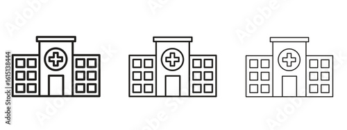 Hospital icon. Simple element illustration. Can be used for web and mobile.