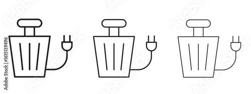 Garbage disposal icon. Simple element illustration. Can be used for web and mobile.