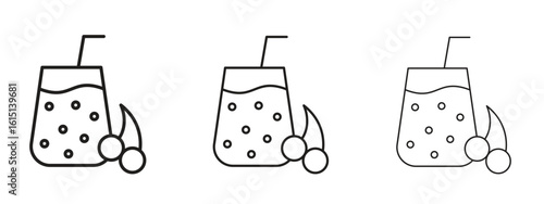 Fresh smoothie icon. Simple element illustration. Can be used for web and mobile.