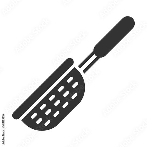 Colander Icon Glyph Style. Vector Illustration Design