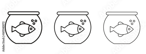 Fish bowl icon. Simple element illustration. Can be used for web and mobile.