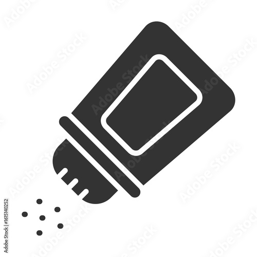 Salt Icon Glyph Style. Vector Illustration Design