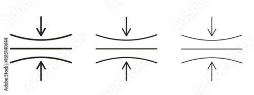 Elasticity icon. Simple element illustration. Can be used for web and mobile.