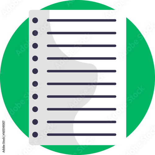 Symbolizes a structured list of items, ideas, or tasks for easy tracking.