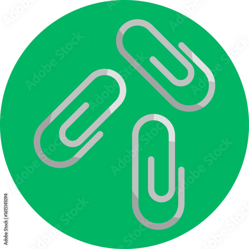 A paperclip symbol representing attachment or organization of notes and documents.