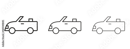 Convertible car icon. Simple element illustration. Can be used for web and mobile.