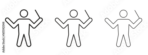 Conductor icon. Simple element illustration. Can be used for web and mobile.