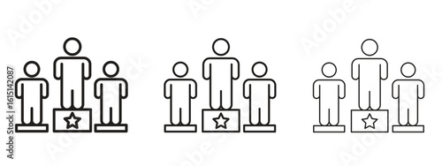 Competitors icon. Simple element illustration. Can be used for web and mobile.
