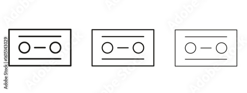 Cassette tape icon. Simple element illustration. Can be used for web and mobile.
