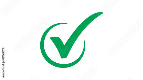 Green checkmark in incomplete circle vector. Symbolizing progress, partial completion, or ongoing process. Clean, modern, scalable design.