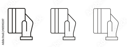 Card payment icon. Simple element illustration. Can be used for web and mobile.