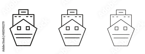 Cargo ship icon. Simple element illustration. Can be used for web and mobile.