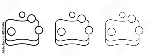 Bath sponge icon. Simple element illustration. Can be used for web and mobile.