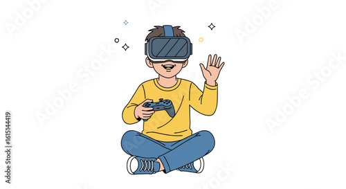 Immersive virtual reality experience with advanced technology enabling engaging digital entertainment and interactive gaming adventures