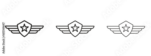 Air force icon. Simple element illustration. Can be used for web and mobile.
