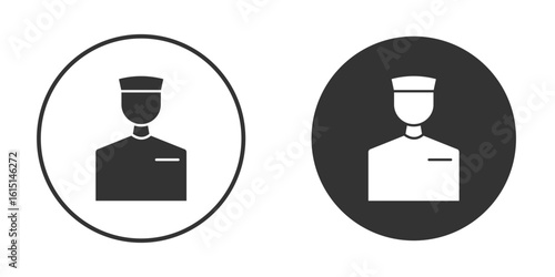 Prisoner icon, symbol, Vector pictogram. Simple element illustration.