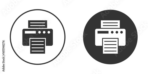 Printer icon, symbol, Vector pictogram. Simple element illustration.