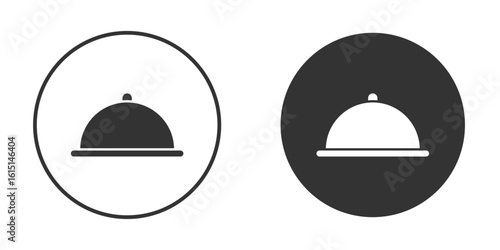 Platter icon, symbol, Vector pictogram. Simple element illustration.