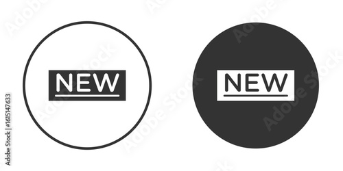 New icon, symbol, Vector pictogram. Simple element illustration.