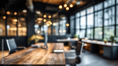 Wallpaper Mural Blurred Background of Modern Office Workspace Featuring Stylish Furnishings and Ambient Lighting for Corporate Presentations and Marketing Material Torontodigital.ca