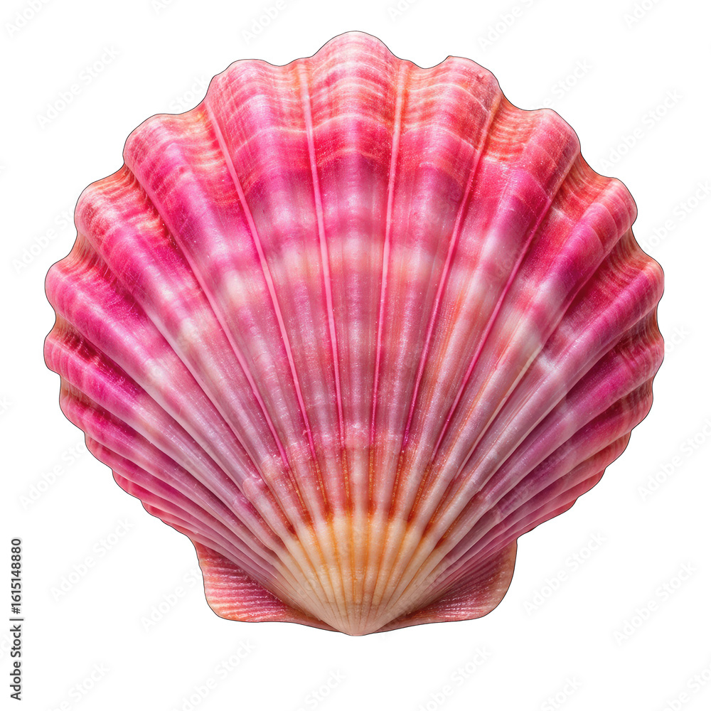 Fototapeta premium seashell on white background
