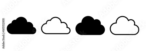 Cloud icon logo design. cloud sign and symbol