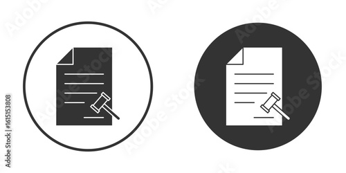 Corporative law icon, symbol, Vector pictogram. Simple element illustration.