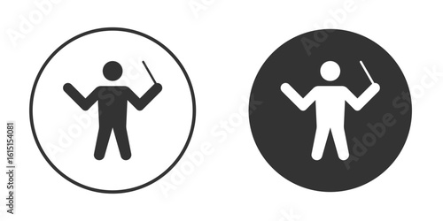 Conductor icon, symbol, Vector pictogram. Simple element illustration.