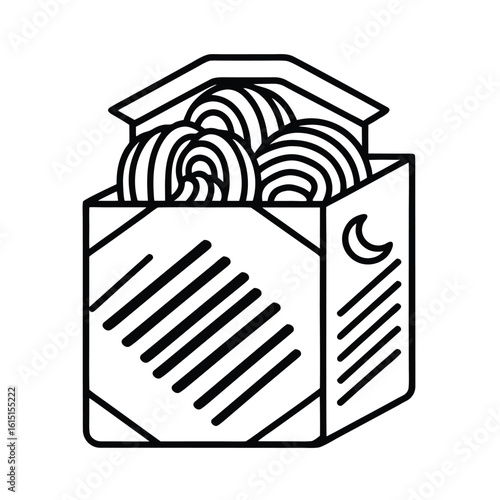 Italian pasta night celebration design with food elements