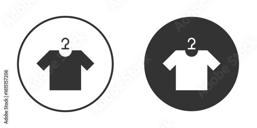 Tshirt icon, symbol, Vector pictogram. Simple element illustration.