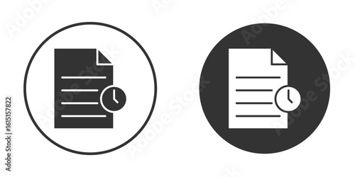 Temporary files icon, symbol, Vector pictogram. Simple element illustration.