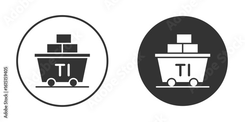 Raw material icon, symbol, Vector pictogram. Simple element illustration.