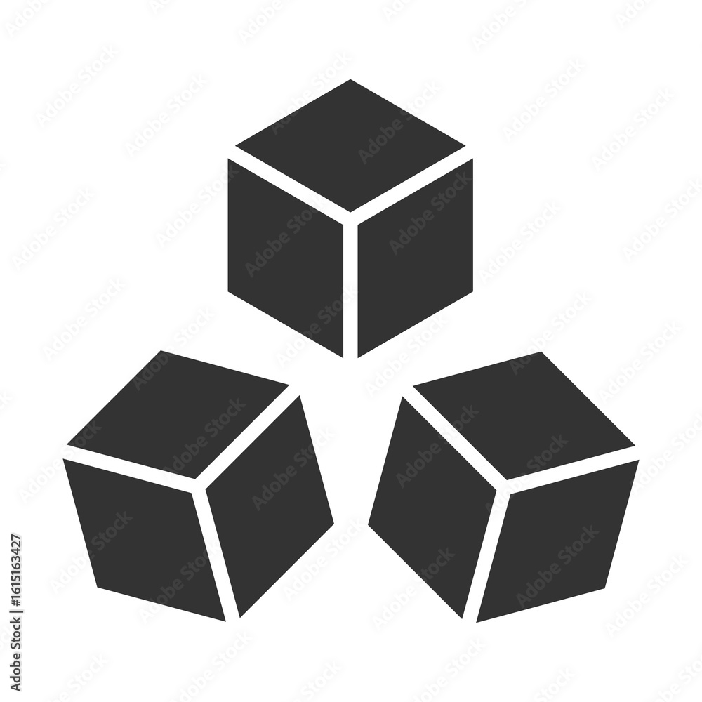 Sugar Icon Glyph Style. Vector Illustration Design Sugar Icon Glyph Style. Vector Illustration Design