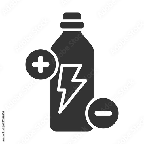 Electrolyte Icon Glyph Style. Vector Illustration Design