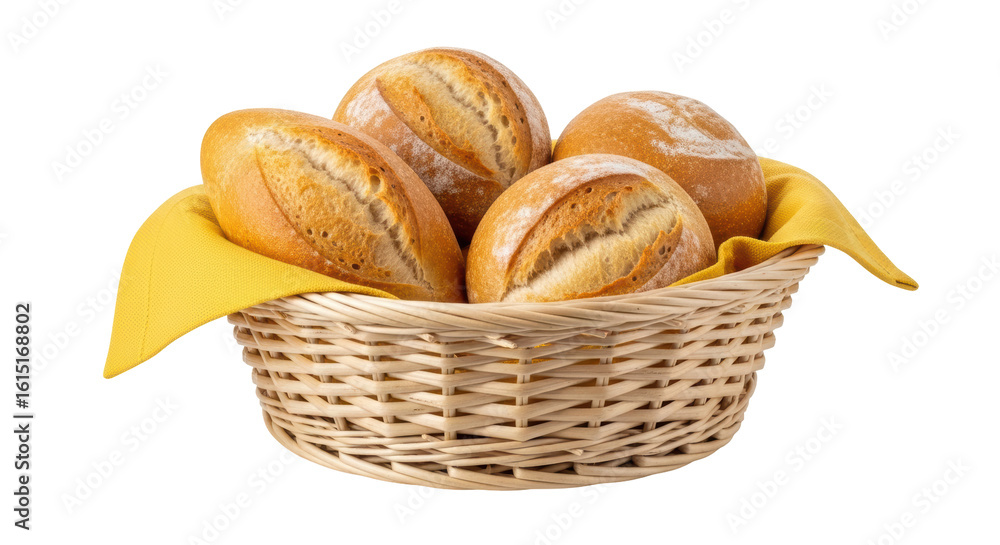 Foto Isolated Bread in Basket