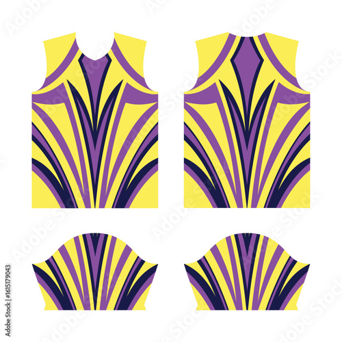 Sport jersey, half sleeve template, abstract design for motocross motorcycle, soccer, racing
