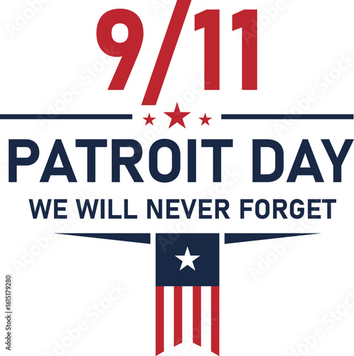 Patriot Day Memorial Design Silhouette