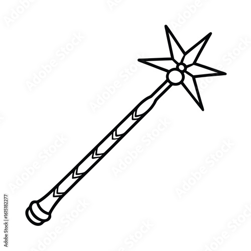 magic stick vector illustration 
