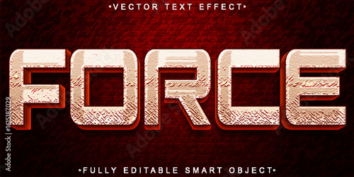  Powerful Strong Force Energy Impact Style Vector Fully Editable Smart Object Text Effect